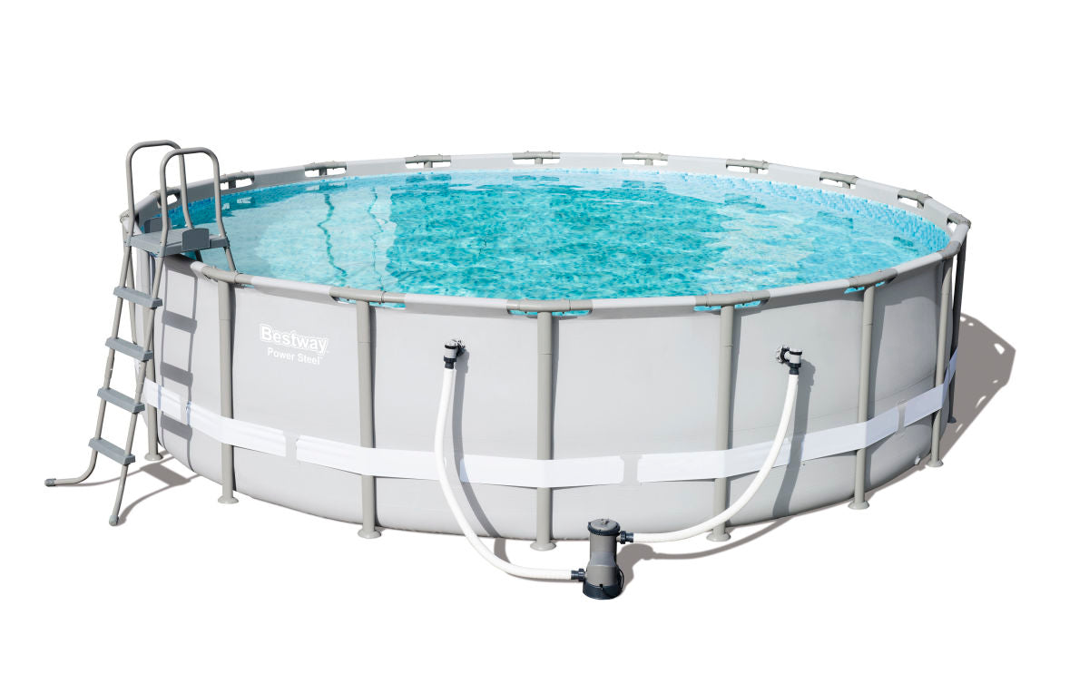 bestway piscina bestway fuori terra power steel rotonda con telaio 549x132h cod 56427