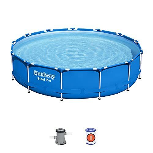bestway piscina fuori terra bestway 5612e steel pro 396x84h con pompa filtrante 8 680 litri