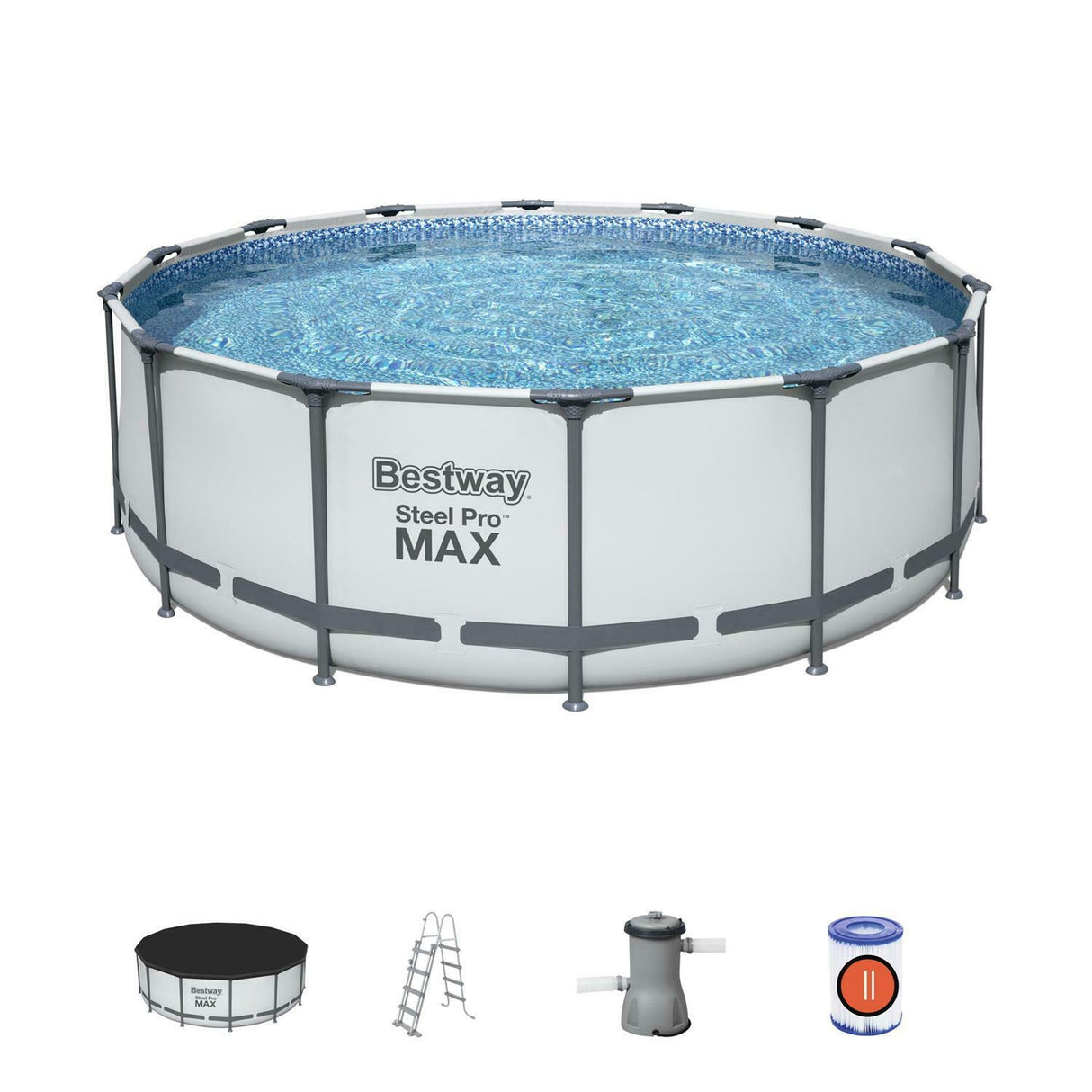 bestway piscina fuori terra bestway 5612x steel pro max 427x122h top di coperturascaletta rampa esternapompa filtrante 15 232 litri