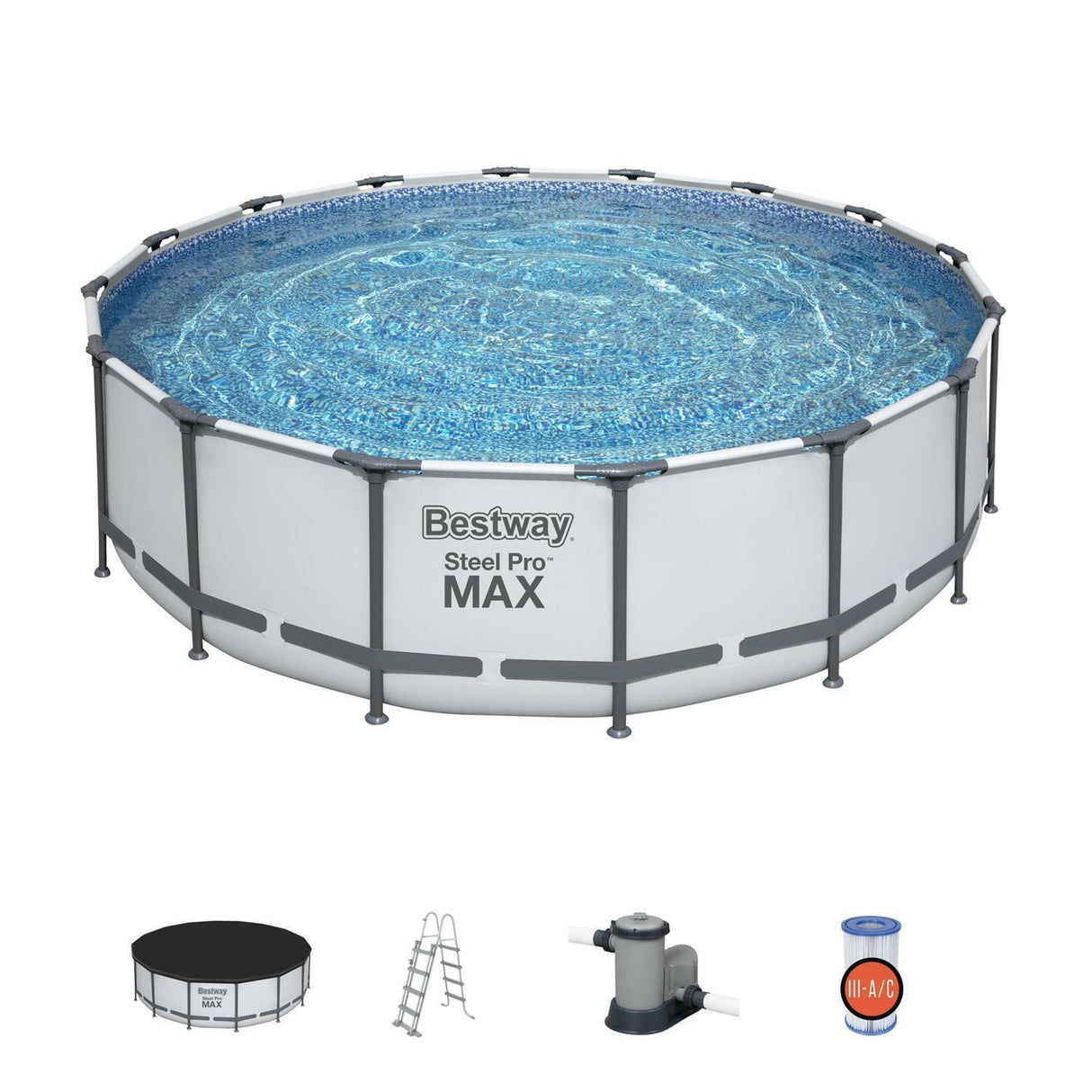 bestway piscina fuori terra bestway 5612z steel pro max 488x122h top di coperturascaletta rampa esternapompa filtrante 19 480 litri
