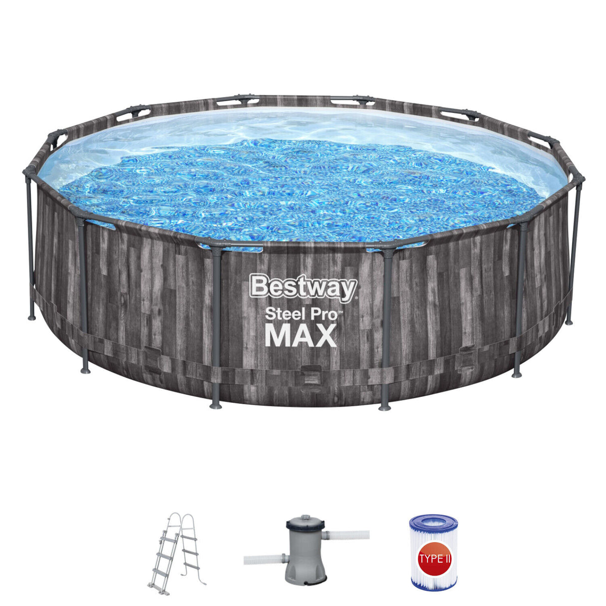 bestway piscina fuori terra bestway 5614x frame pool steel pro max 366x100h scaletta pompa filtrante 9 150 litri