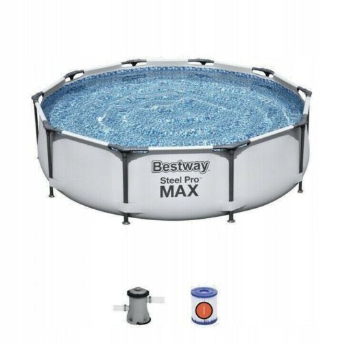 bestway piscina fuori terra bestway 56408 steel pro max 305x76h con pompa filtrante 4 678 litri