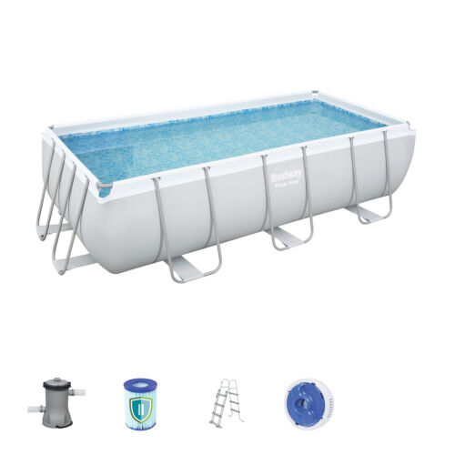 bestway piscina fuori terra bestway 56441 power steel 404x201x100h scaletta rampa esternapompa filtrante 6 478 litri