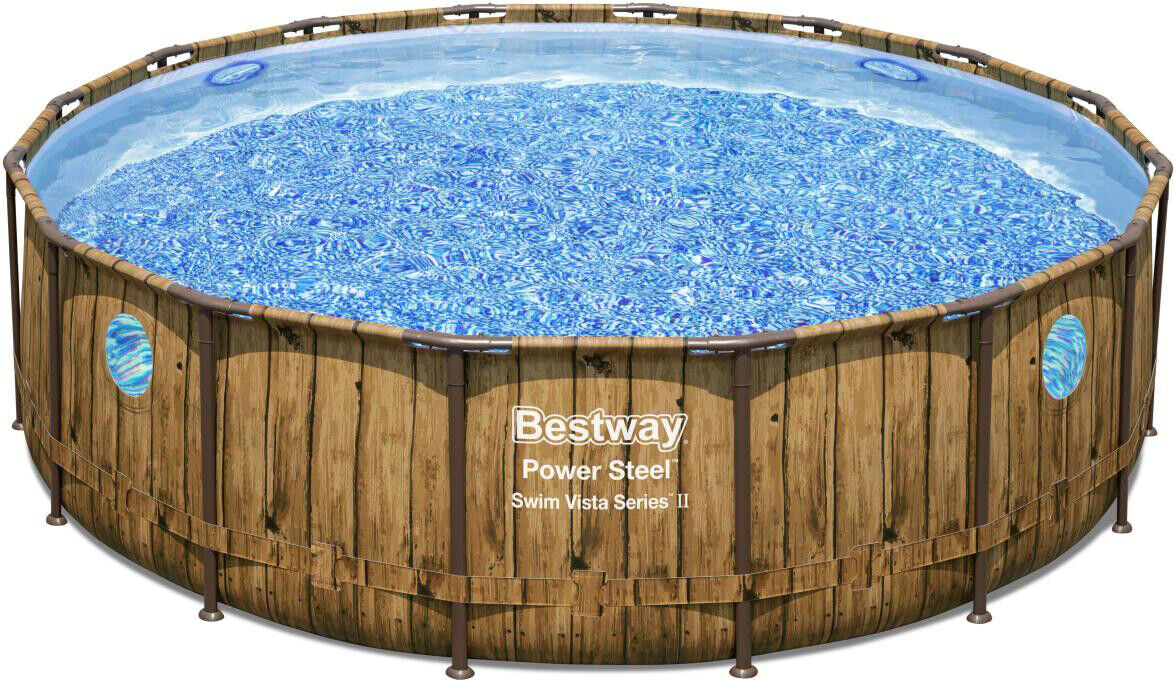 bestway piscina fuori terra bestway 56725 power steel 488x122h top di coperturascaletta rampa esternapompa filtrante 19 480 litri