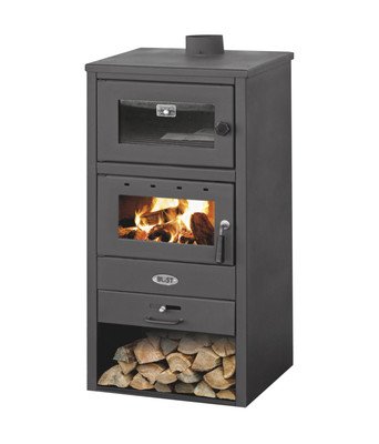 blist stufa a legna con forno blist br 12 kw nero antracite
