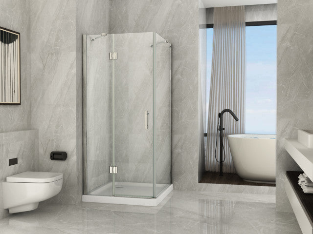 box doccia 2 lati in cristallo 8mm apertura a battente esterna 049