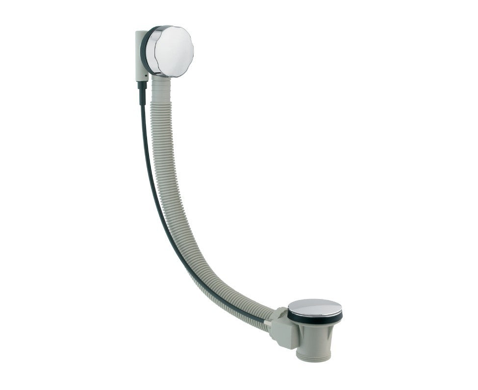 c g s colonna scarico vasca cgs in polipropilene tubo di troppo pieno flessibile modello 45 55 cm codice cvpp4555 ean 8014644664018