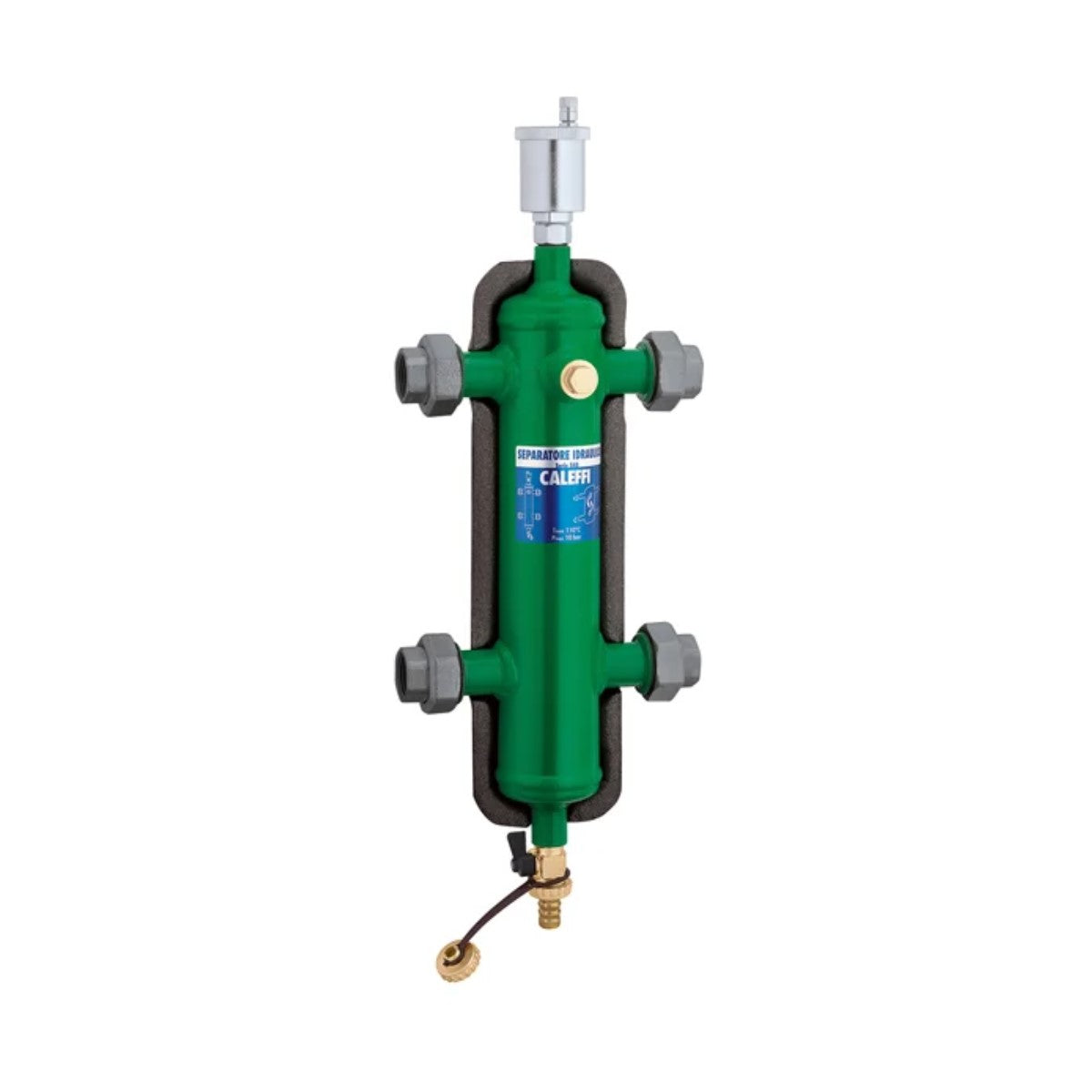 caleffi separatore idraulico caleffi con attacchi filettati bocchettone 1 con coibentazione 548006