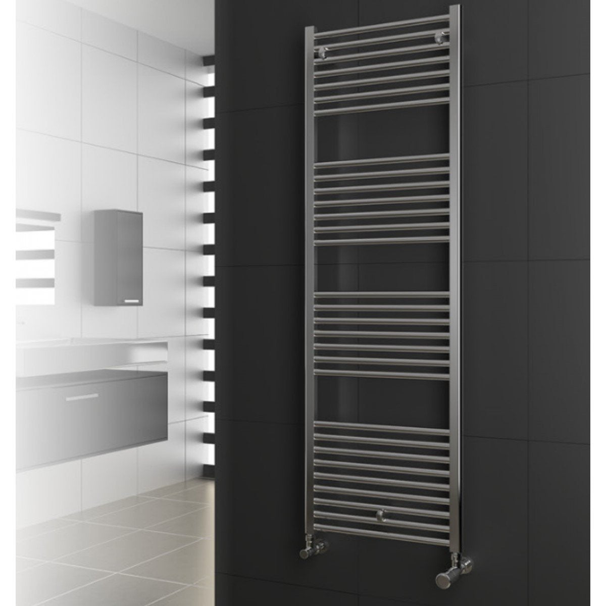 cordivari termoarredo scaldasalviette cordivari modello lisa 25 in acciaio cromato disponibili in varie misure