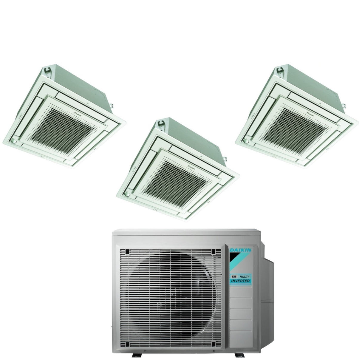 daikin climatizzatore condizionatore daikin bluevolution inverter trial split a cassetta ffa a 9912 con 3mxm52n r 32 wi fi optional con griglia bianca inclusa 9000900012000 garanzia italiana