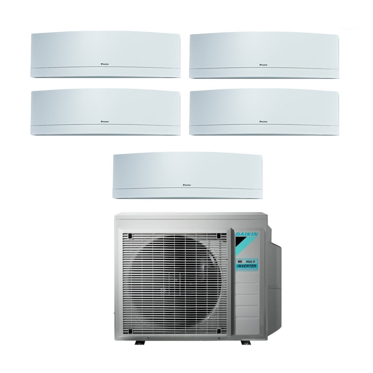 daikin climatizzatore condizionatore daikin bluevolution penta split inverter serie emura white 77779 con 5mxm90n r 32 wi fi integrato 70007000700070009000 colore bianco garanzia italiana