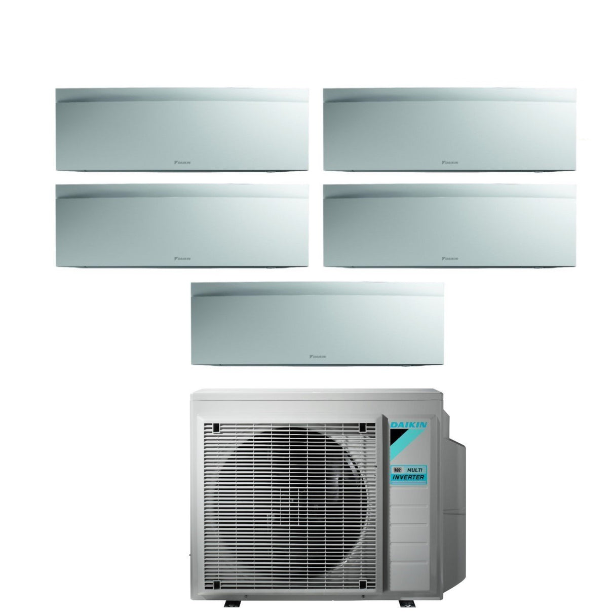 daikin climatizzatore condizionatore daikin bluevolution penta split inverter serie emura white iii 9991215 con 5mxm90n r 32 wi fi integrato 9000900090001200015000 colore bianco garanzia italiana