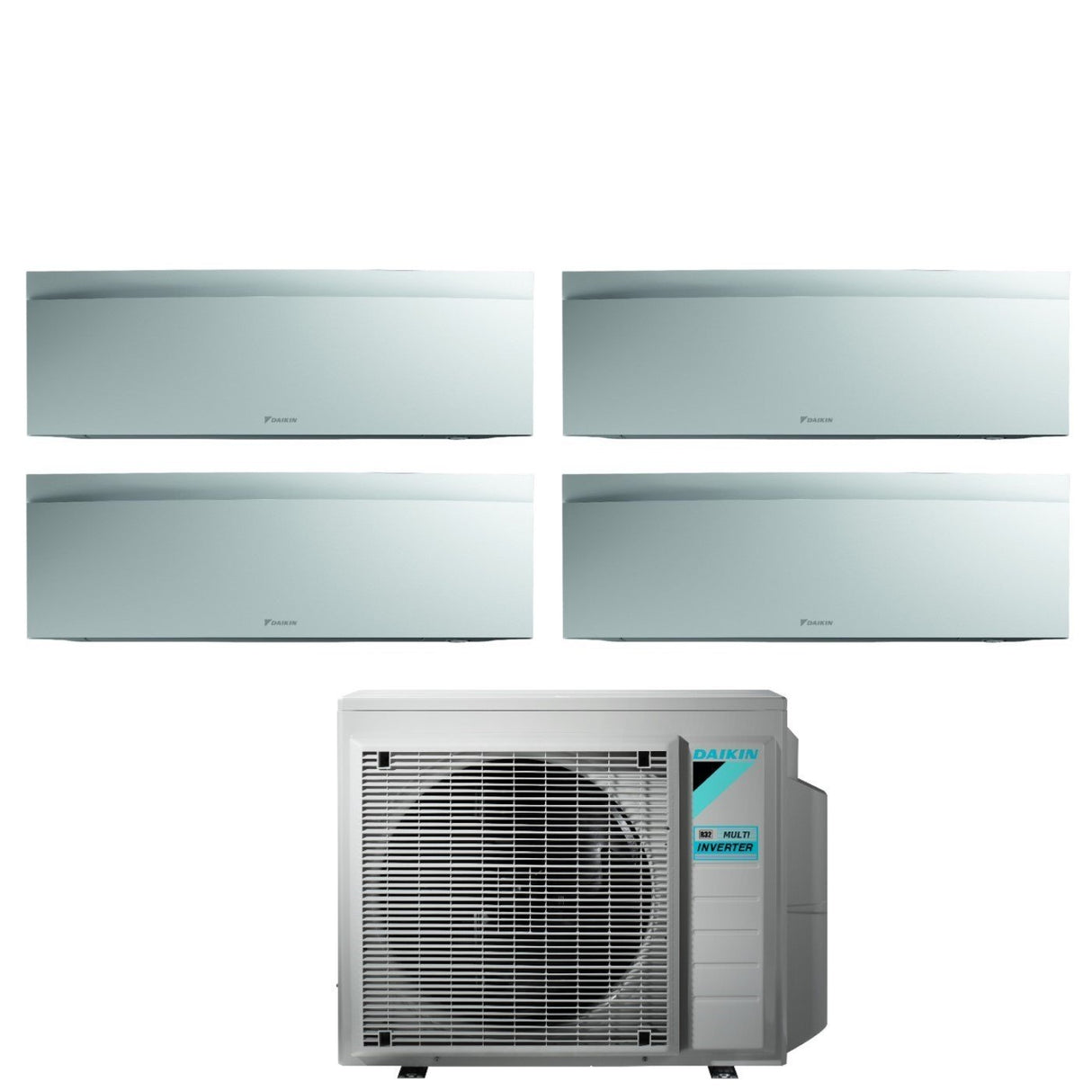 daikin climatizzatore condizionatore daikin bluevolution quadri split inverter serie emura white iii 7121212 con 4mxm80n r 32 wi fi integrato 7000120001200012000 colore bianco garanzia italiana