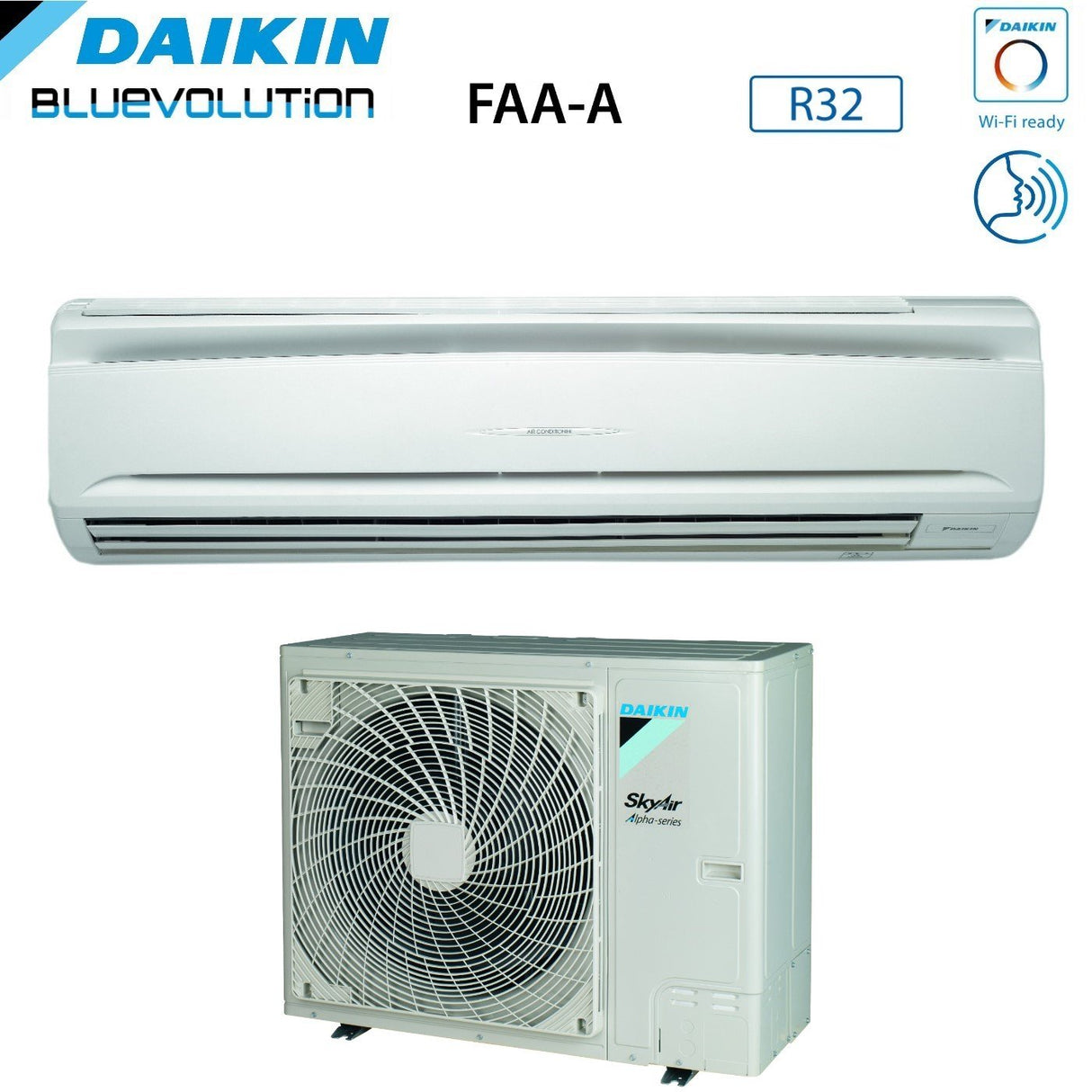 daikin climatizzatore condizionatore daikin bluevolution skyair active series inverter serie faa a 36000 btu faa100a rzag100nv1 r 32 wi fi optional classe aa ean 8059657002761