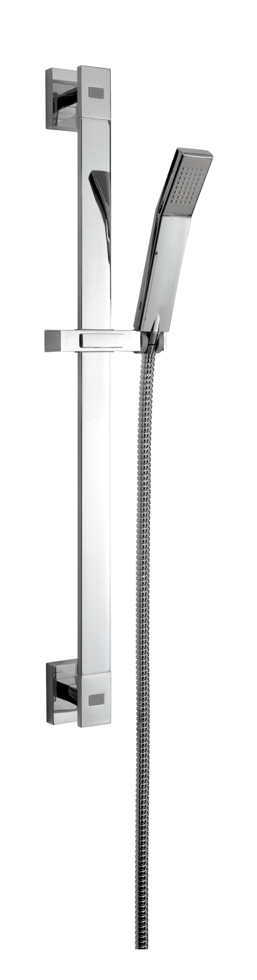 damast set saliscendi damast mod slim composto da asta laterali e scorrevole doccia ambra e flessibile 150 cm