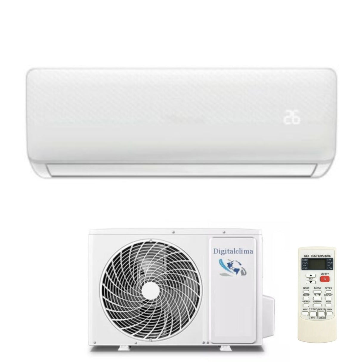 digitalclima climatizzatore condizionatore digitalclima inverter 12000 btu asw h12c4fg eu r 32