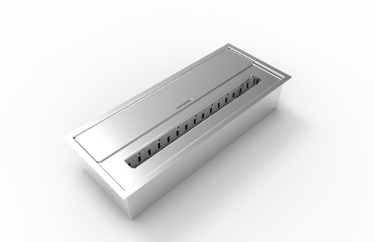 divina fire bruciatore per camino a bioetanolo biocamino in acciaio inox 35 lt 457x187xh95 cm ean 8056157804185