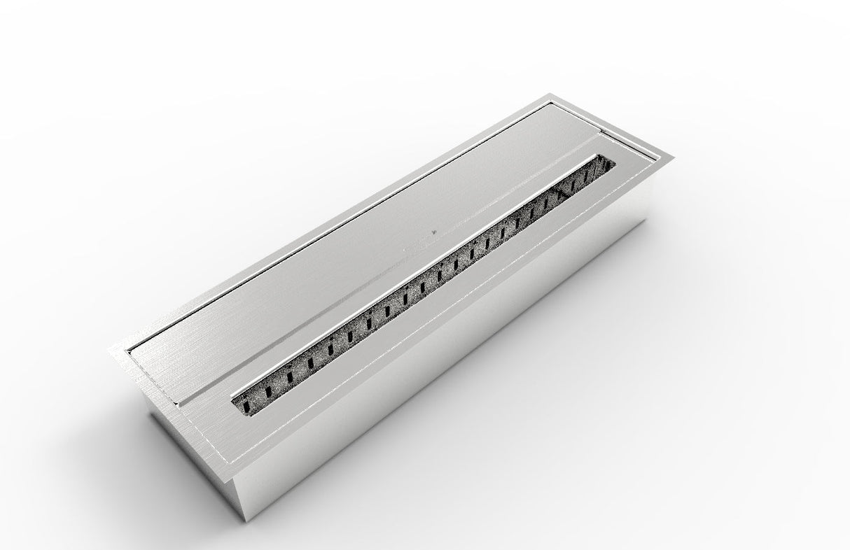 divina fire bruciatore per camino a bioetanolo biocamino in acciaio inox 45 lt 61x18xh95 cm ean 8056157804192