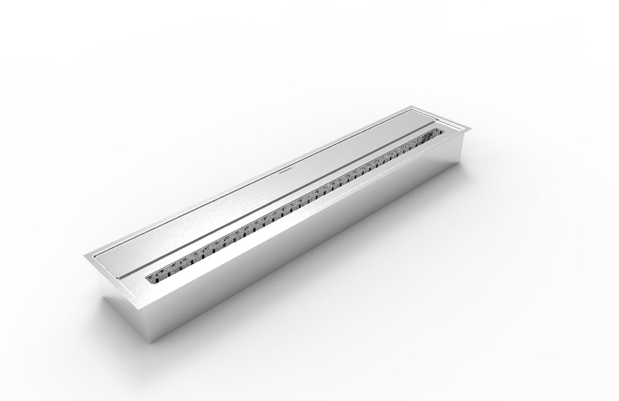 divina fire bruciatore per camino a bioetanolo biocamino in acciaio inox 7 lt 915x187xh95 cm ean 8056157804208