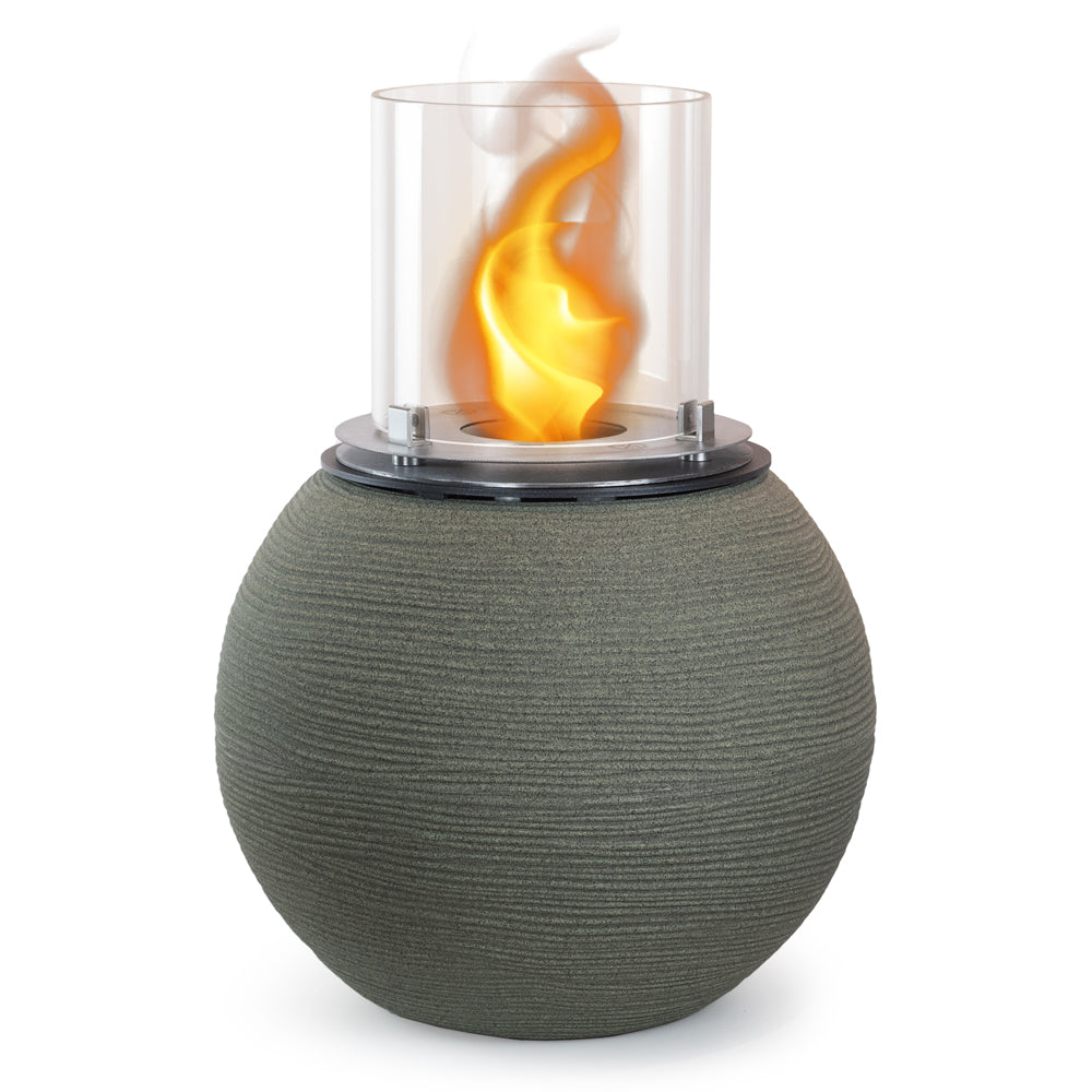 divina fire camino a bioetanolo braciere da giardino da terra per interno esterno botticelli verde salvia d 40 x h54 ean 8056157806165
