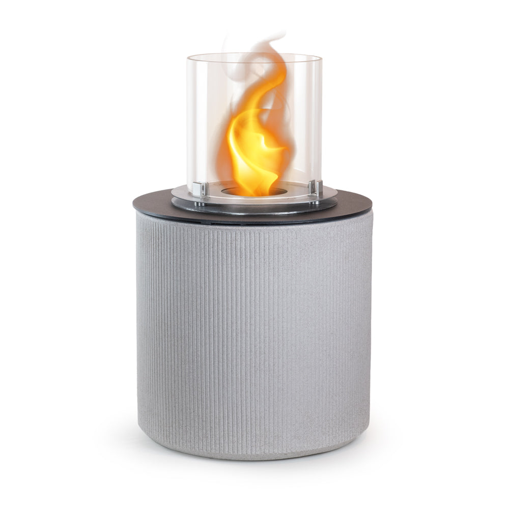 divina fire camino a bioetanolo braciere da giardino da terra per interno esterno modigliani corda beige d 36 x h56 ean 8056157806240