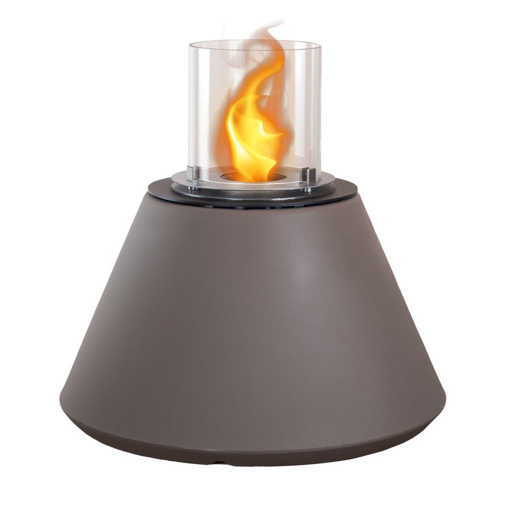 divina fire camino a bioetanolo braciere da giardino da terra per interno esterno stromboli tortora d 60 x h56 ean 8056157806097
