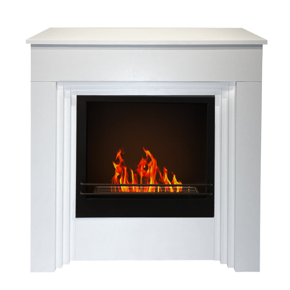 divina fire camino a bioetanolo da terra bellini in legno bianco made in italy l96 x p35 x h96 ean 8056157806288