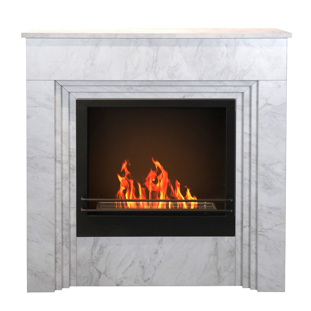 divina fire camino a bioetanolo da terra bellini in legno effetto marmo bianco made in italy l96 x p35 x h96 ean 8056157806301