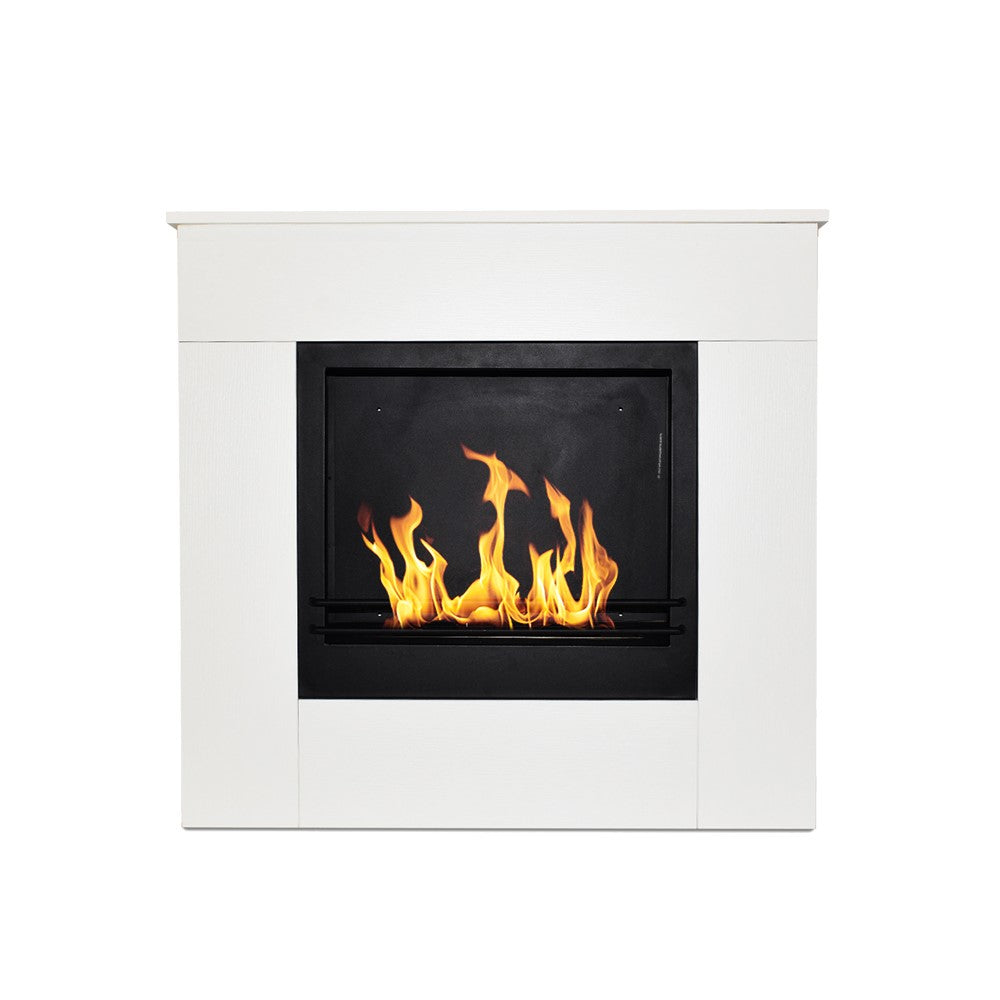 divina fire camino a bioetanolo da terra in legno bianco made in italy michelangelo 96x36x90h ean 8056157806370