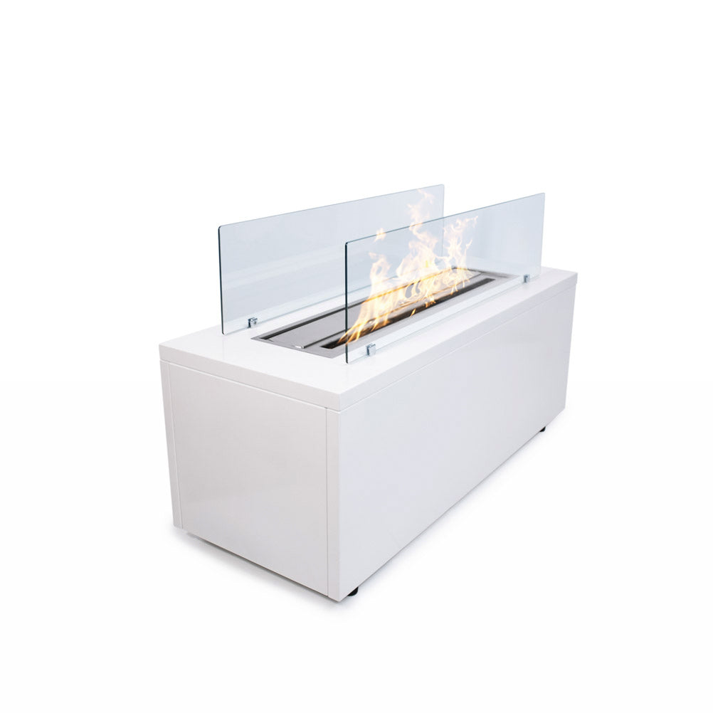 divina fire camino a bioetanolo da terra per interno esterno caravaggio bianco l100xp40xh40 cm ean 8056157806103