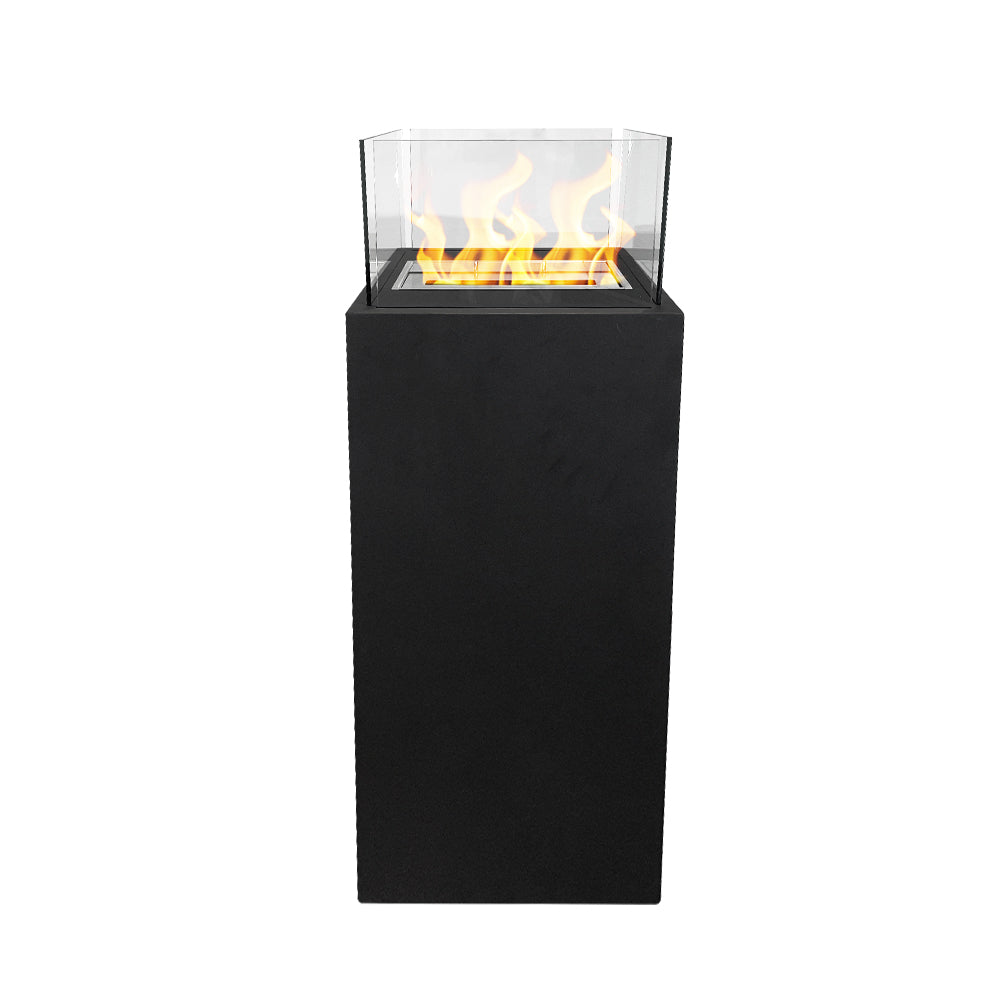 divina fire camino a bioetanolo da terra per interno esterno ischia nero 40x40x115 ean 8056157805953