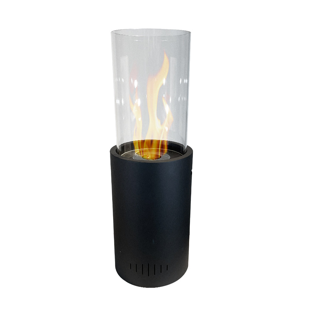 divina fire camino a bioetanolo da terra per interno esterno torcello nero 27x27x82 ean 8056157805960