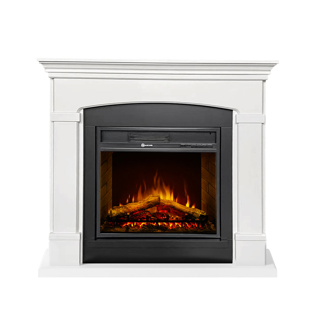divina fire camino elettrico caminetto da terra adams in legno bianco l107 x p24 x h952 ean 8056157804871