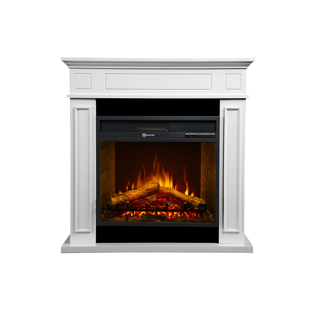divina fire camino elettrico caminetto da terra jefferson in legno bianco l 895 x h905 x p28 ean 8056157804772