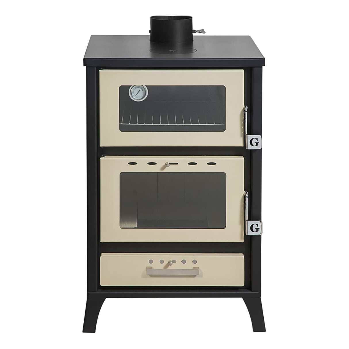 divina fire stufa a legna con forno marika beige 22 kw l505xp585xh915 ean 5200416400769