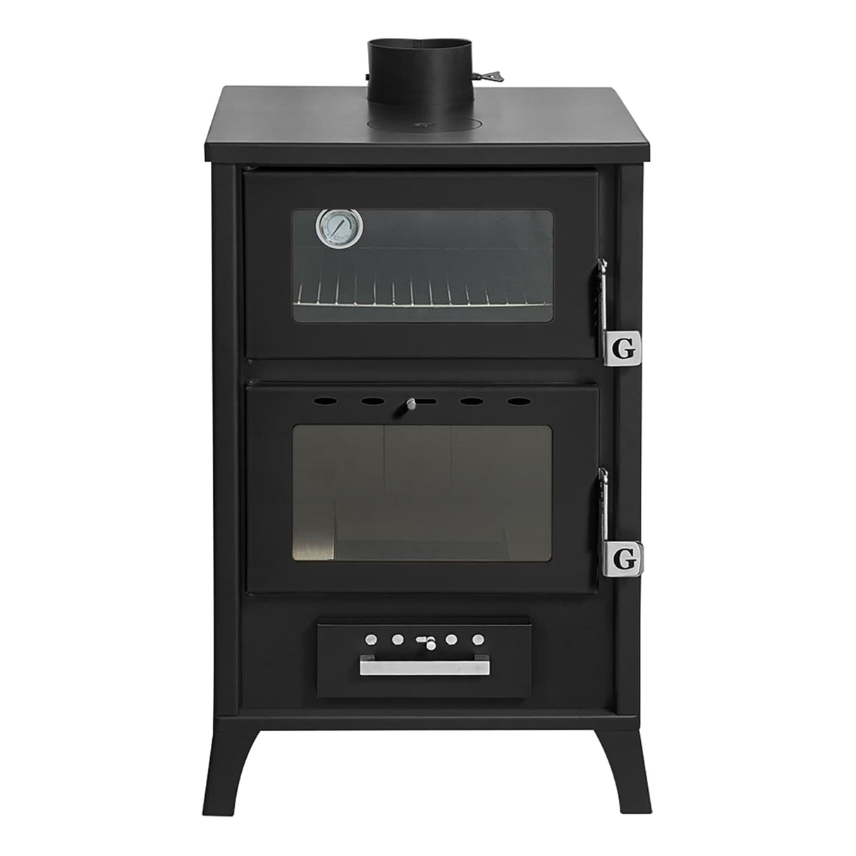 divina fire stufa a legna con forno marika nera 22 kw l505xp585xh915 ean 5200416400745