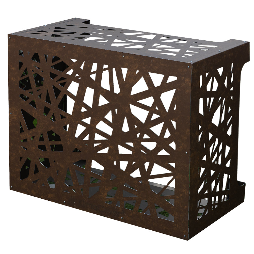 divina home copricondizionatore copertura per climatizzatore artist bronzo marrone corten in alluminio l86 x p44 x h68 cm ean 8056157803812