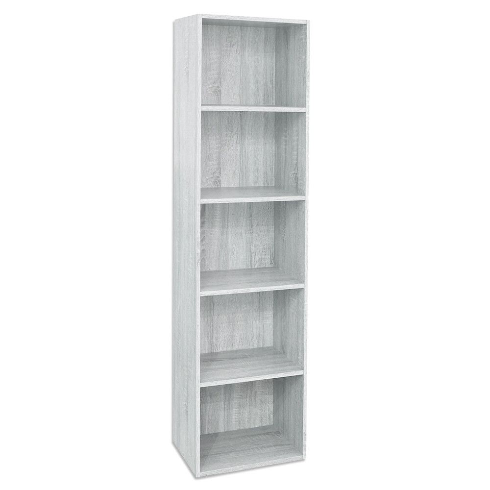 divina home libreria in legno 5 ripiani scaffale bianco l 40 x h 29 x h 172 cm ean 8059591735251