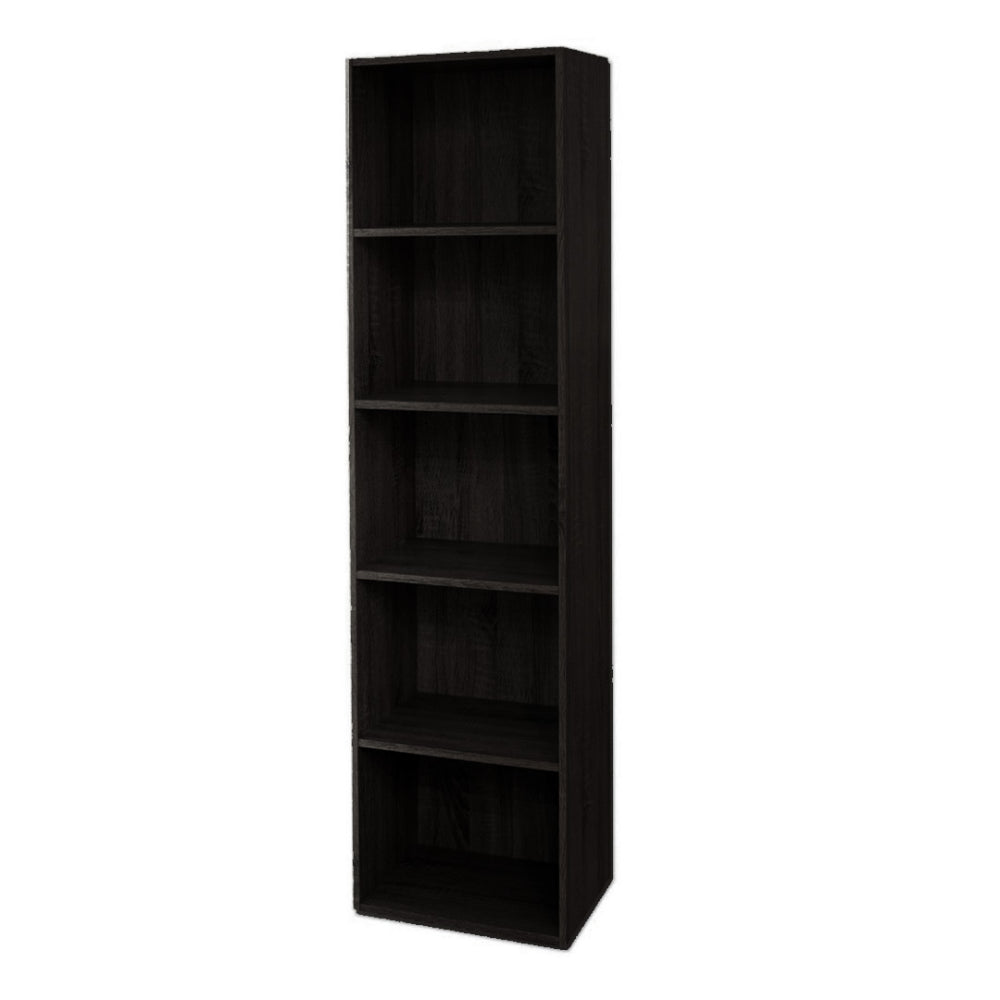 divina home libreria in legno 5 ripiani scaffale wenge l 40 x h 29 x h 172 cm ean 8056157803430