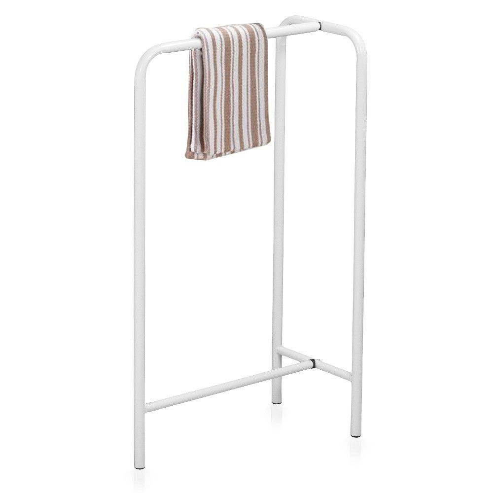 divina home porta asciugamani struttura in metallo bianco 43x25x78h dh52214 ean 8059591735428