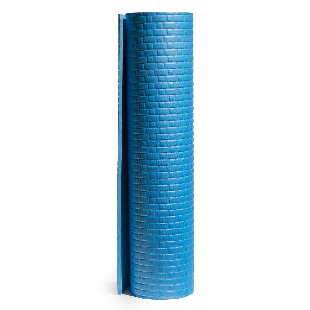 divina home tappeto tappetino yoga fitness per palestra pilates soft 173x61x08 cm blu ean 8056157803119