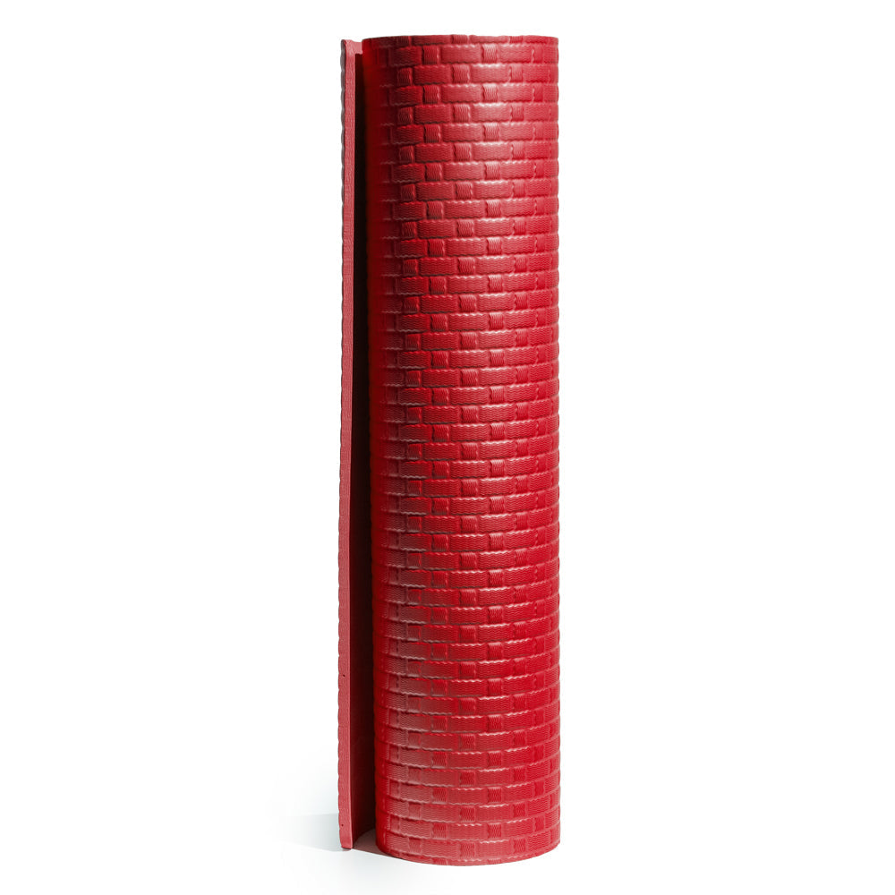 divina home tappeto tappetino yoga fitness per palestra pilates soft 173x61x08 cm rosso ean 8056157803126