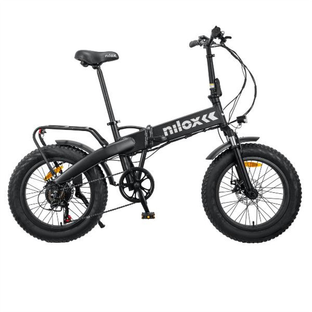 e bike nilox j4 30nxeb207v001v2 motore brushless high speed da 36v 250w batteria removibile lg da 36 v 8 ah gomme fat da 20 doppio freno a disco ean 8051122173921