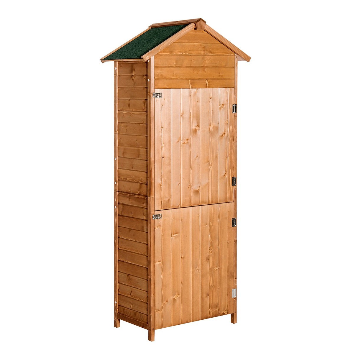 easycomfort easycomfort armadio da esterno portaoggetti ripostiglio attrezzi rimovibile con 2 porte in legno 79 x 49 x 190cm ean 8054144136974