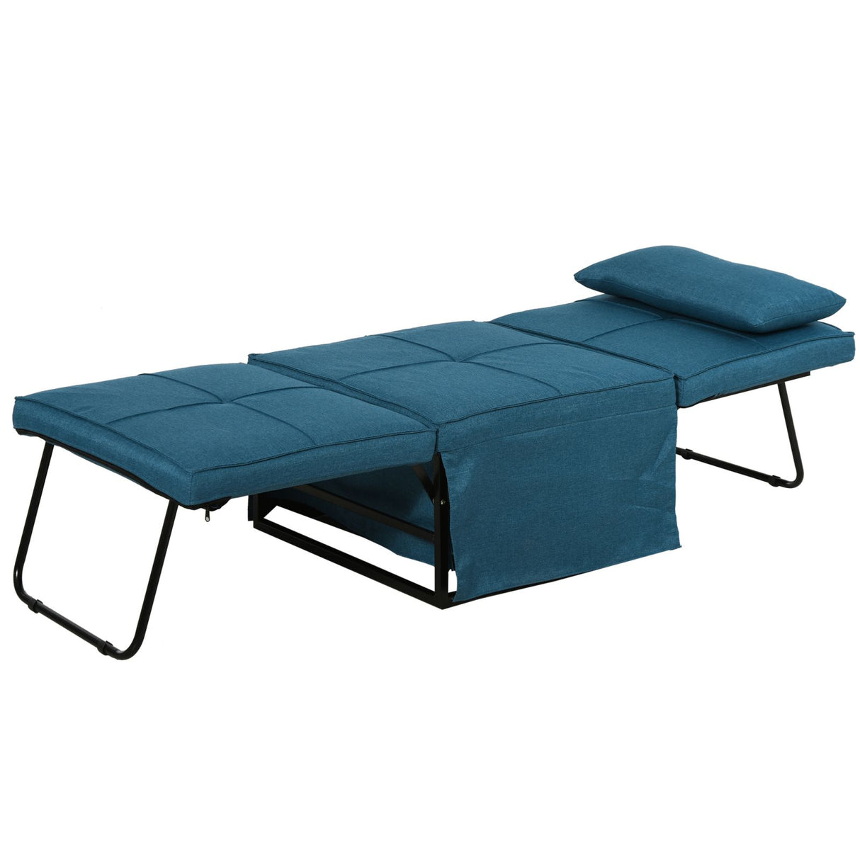 easycomfort easycomfort brandina pieghevole 2 in 1 trasformabile in pouf con schienale regolabile blu ean 8055776916019