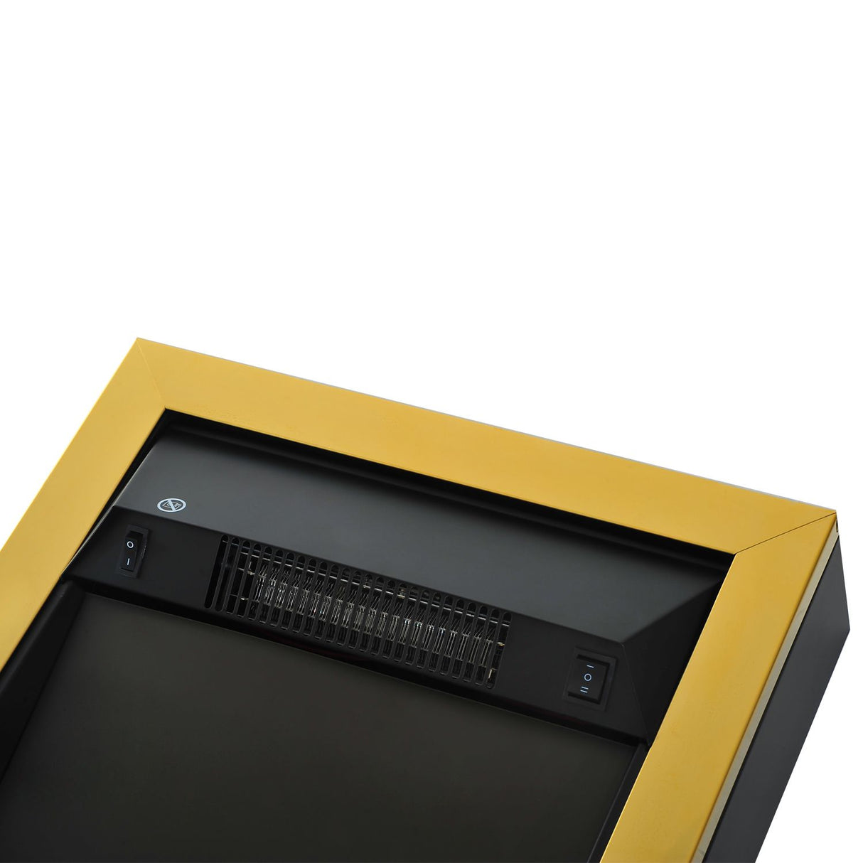 easycomfort easycomfort camino elettrico da incasso o da terra 2000w in plastica e metallo oro 48x19x59cm ean 8055776915982