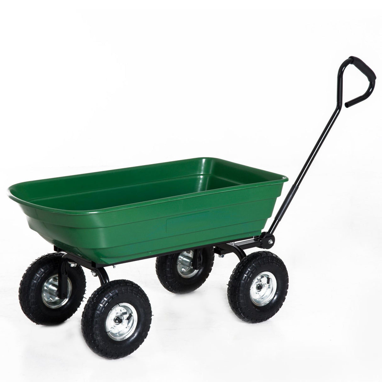 easycomfort easycomfort carrello rimorchio a mano da giardino verde nero 108x50x84cm ean 8054144130583