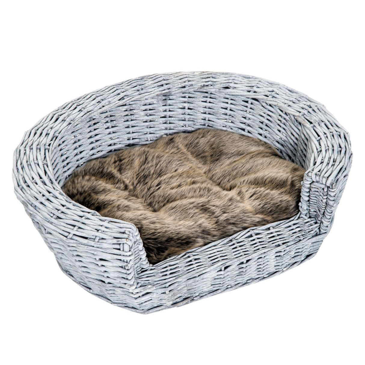 easycomfort easycomfort cuccia interno per animali domestici con cuscino grigio marrone 57 46 17 5cm ean 8054111845533