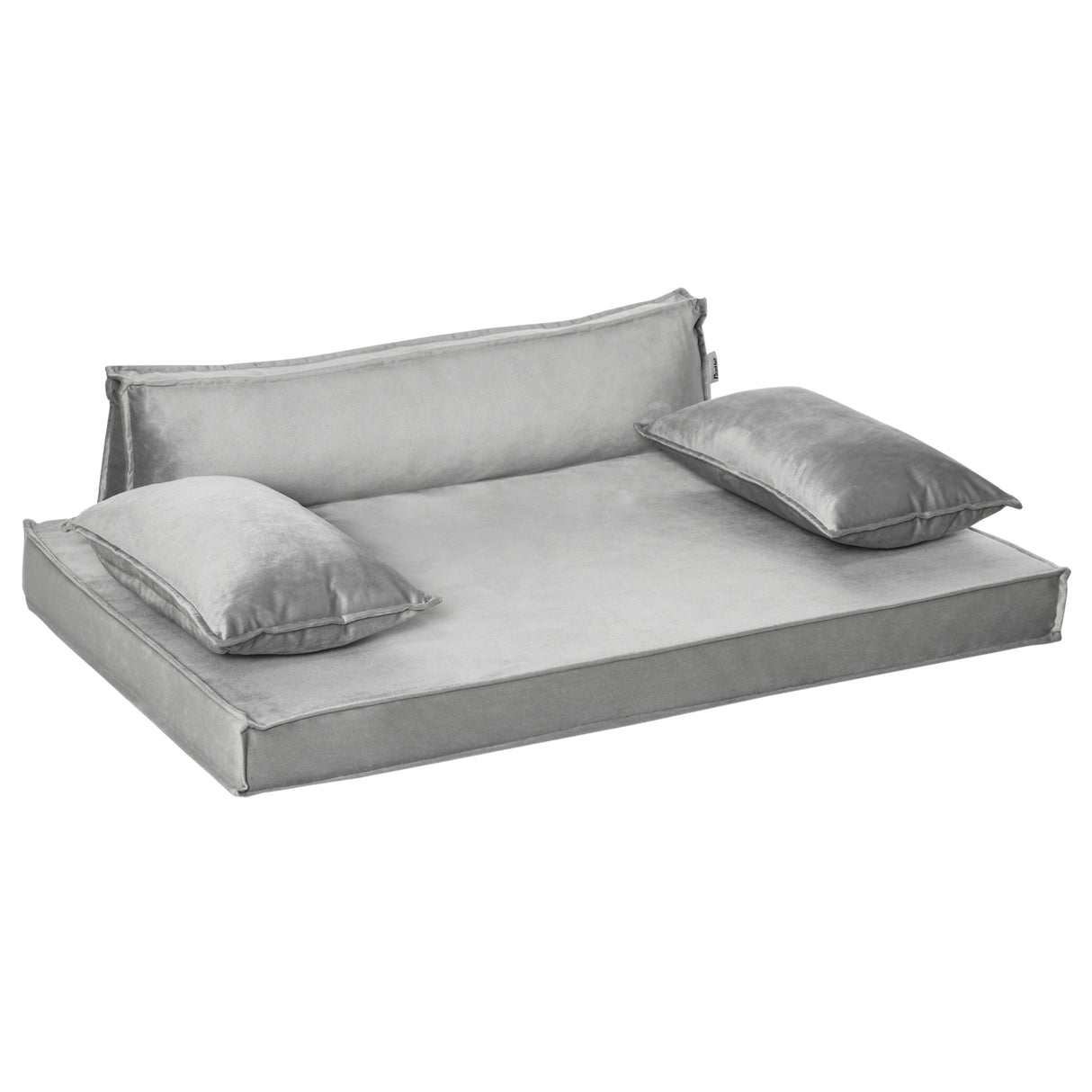 easycomfort easycomfort cuccia per cani e gatti da interni con cuscini rimovibili e lavabili lettino per cani imbottito 99x71x28cm grigio