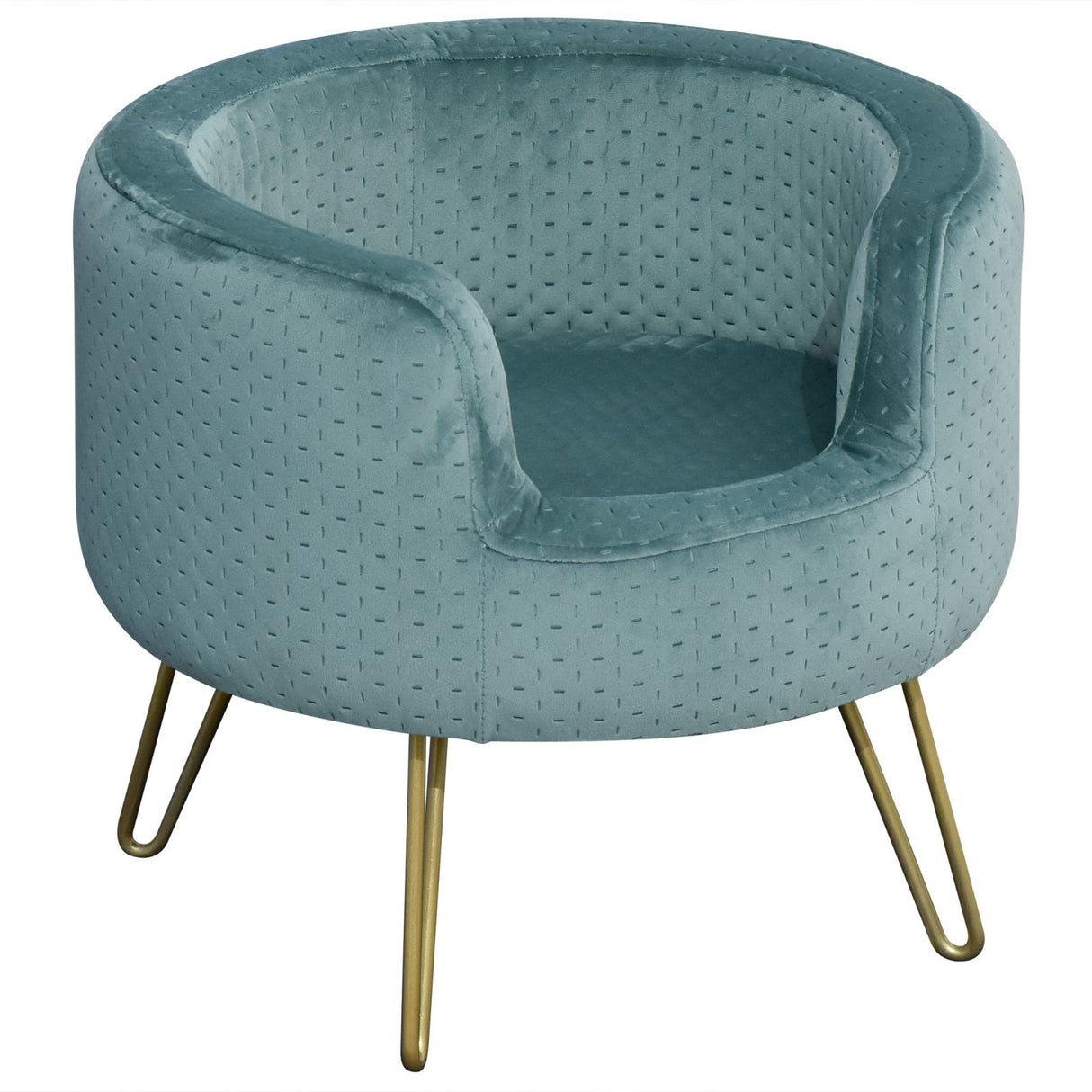 easycomfort easycomfort divanetto cuccia di design per gatti o cani in metallo oro e velluto verde petrolio ean 8054111844970